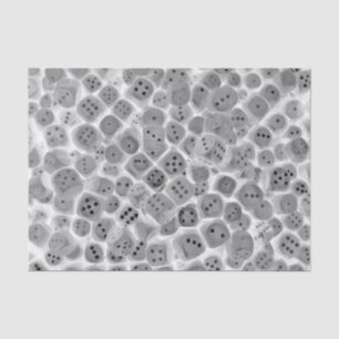 Black & White Dice Print Tissue Paper
