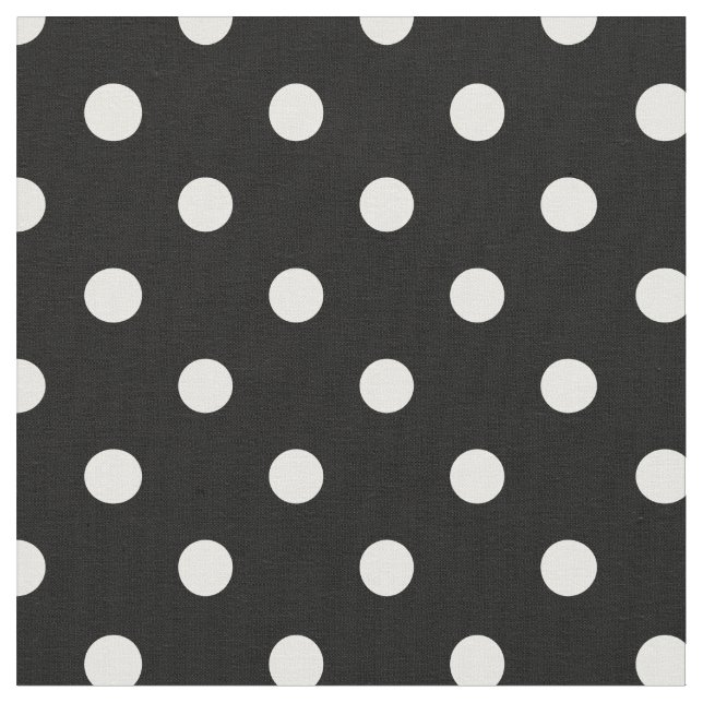 Black & White Dots | Fabric (Close Up)