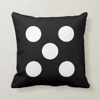 Black & White Dots Square Pillow