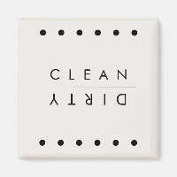 Black & White Dotted Dishwasher Magnet