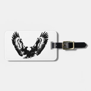 Black & White Eagle Luggage Tag