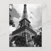 Black White Eiffel Tower in Paris