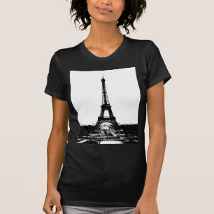 Black & White Eiffel Tower T-Shirt