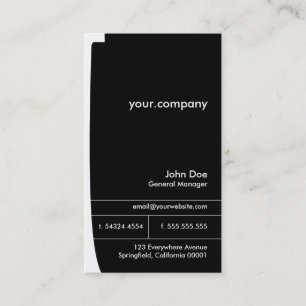 Black & White Elegant Modern  Professional Business Card
