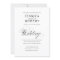 Black & White Elegant Script Wedding Invitation
