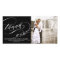 Black White Elegant Script Wedding Thank You
