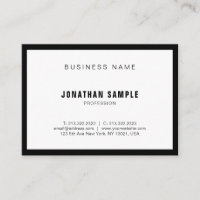 Black White Elegant Simple Design Modern BW Plain