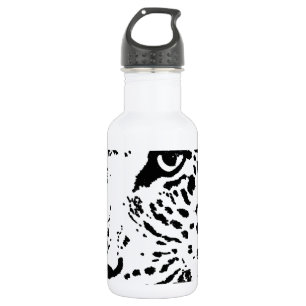 Black & White Eye of Leopard 532 Ml Water Bottle