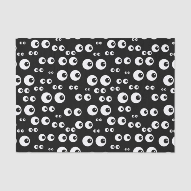 Black & White Eyeball Tissue Paper (Front)
