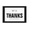 Black & White Fashion THANK YOU NOTE CARD