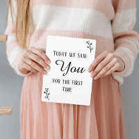 Black & White First Ultrasound & Heartbeat Sign