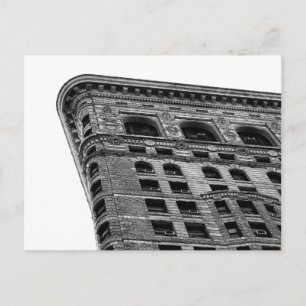Black & White Flatiron Building Photo in NYC Postcard