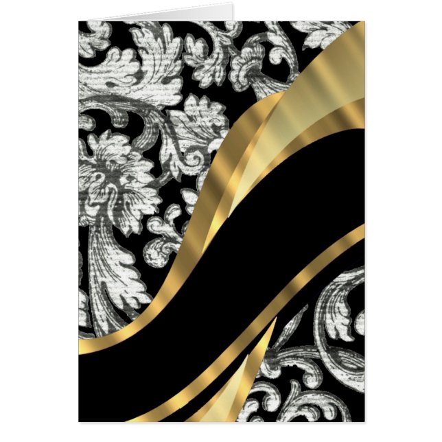 Black & white floral damask (Front)