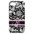 Black& White Floral Damasks Pattern