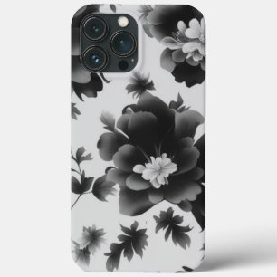 Black & White Floral Design iPhone / iPad case