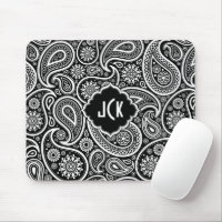 Black & White Floral Paisley Pattern