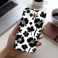 Black & White Floral Pattern Case