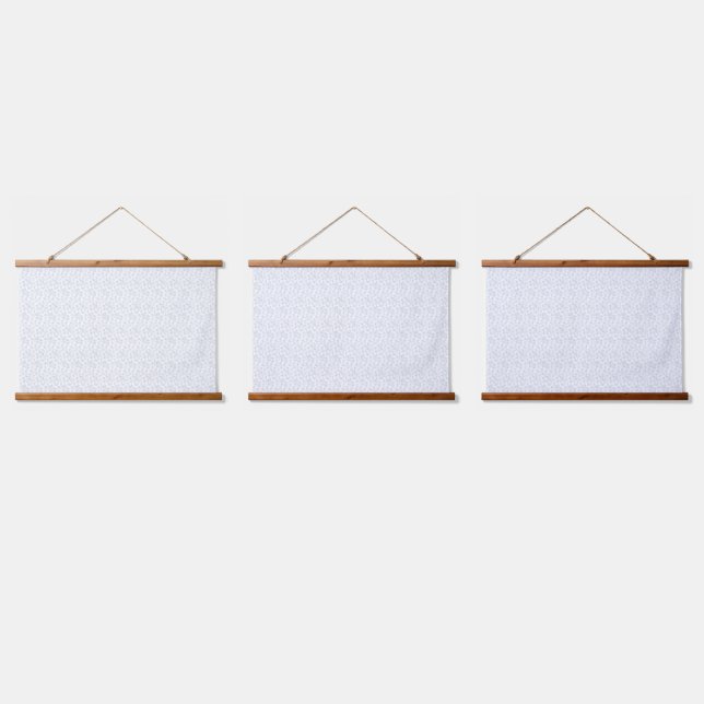 black white floral tapestry minimalist wall decor (Triple)