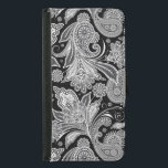 Black & White Floral Vintage Paisley Pattern Samsung Galaxy S5 Wallet Case<br><div class="desc">Black and white vintage floral ornate paisley pattern.</div>