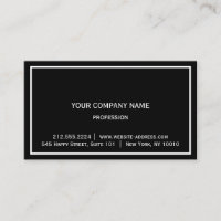 Black White Framed Modern Simple Consulting Layer