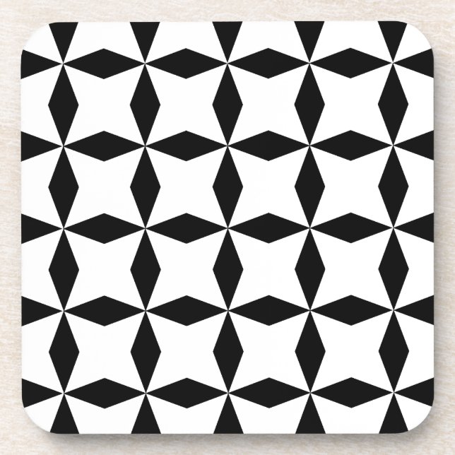 Black & White Geo Coaster (Front)
