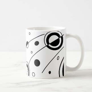 Black & White Geometric Abstract Art  Coffee Mug