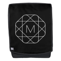 Black & White Geometric Monogram