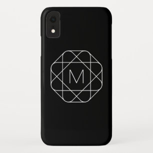 Black & White Geometric Monogram Case-Mate iPhone Case