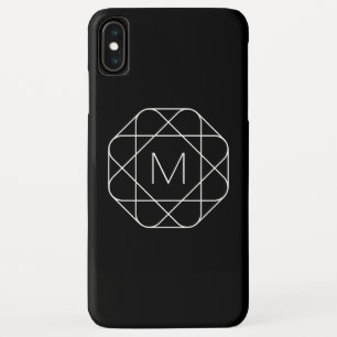 Black & White Geometric Monogram Case-Mate iPhone Case