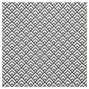 Black & White Geometric Pattern Fabric