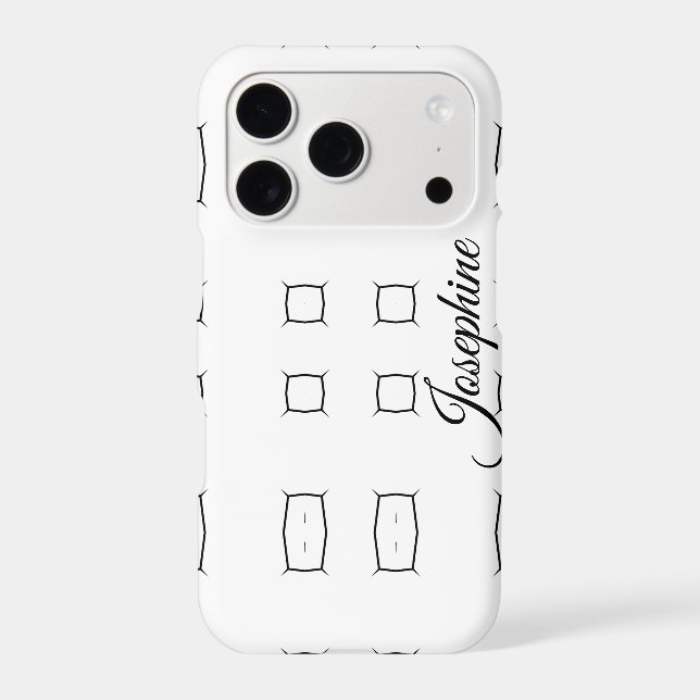 Black White Geometric Pattern | Minimal Abstract (Back)