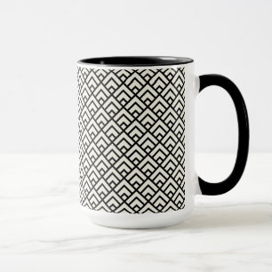 Black & White Geometric Pattern Mug