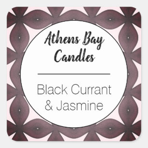 Black & White Geometric Product Label