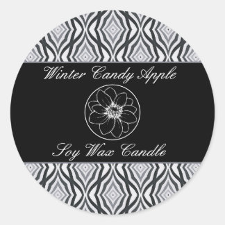 Black & White Geometric Product Label