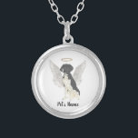 Black & White German Shorthaired Pointer Sympathy Silver Plated Necklace<br><div class="desc">There are some who bring a light so great to the world, that even after they are gone, their light remains. Let a sweet necklace bring comfort to your heavy heart as you take a moment to remember your beloved black and white german shorthaired pointer. For the most thoughtful gifts,...</div>