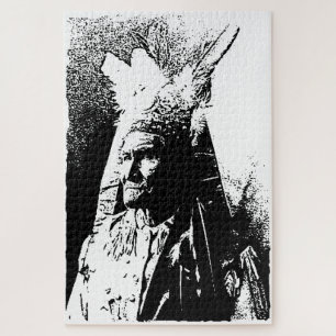 Black & White Geronimo Jigsaw Puzzle