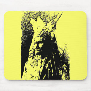 Black & White Geronimo Mouse Pad