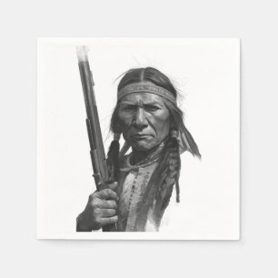 Black & White Geronimo Napkin