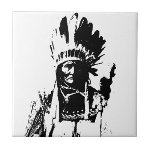 Black & White Geronimo Tile