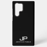 Black & White Gifts Elegant Modern Monogram Best
