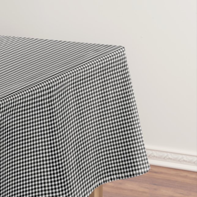 Black-White Gingham-52x70 COTTON TABLECLOTH (In Situ)