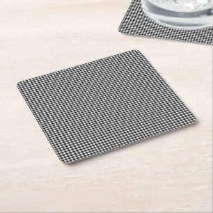 Black-White Gingham-PAPER PARTY COASTERS