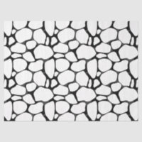 Black & White Giraffe Pattern Tissue Paper
