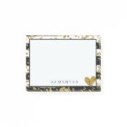 Black White Gold Confetti and Stripes