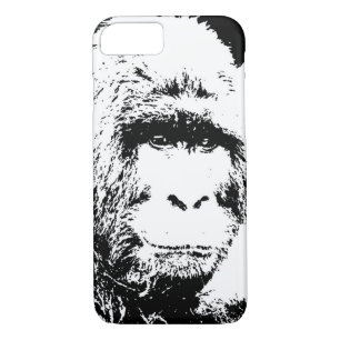Black & White Gorilla iPhone 8/7 Case