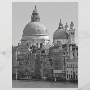 Black White Grand Canal Venice Italy Travel