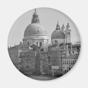 Black White Grand Canal Venice Italy Travel Magnet