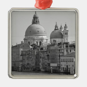 Black White Grand Canal Venice Italy Travel Metal Tree Decoration
