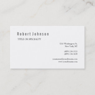 Black White Grey Business Card