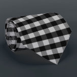 Black White Grey Chequerboard Tie<br><div class="desc">Great gift ideas for birthday,  Christmas,  Father's Day ... </div>